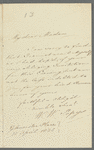 Sir William Weller Pepys to Jane Porter, autograph letter signed