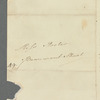 Sir William Weller Pepys to Jane Porter, autograph letter signed