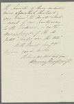 Unidentified sender to Miss Porter, autograph letter signed