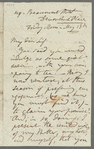 Jane Porter to John Taylor, autograph letter signed