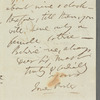 Jane Porter to John Taylor, autograph letter signed