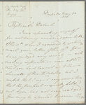 Charles Bagot to Robert Ker Porter, autograph letter signed