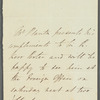 Joseph Planta to Robert Ker Porter, autograph letter third person