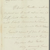 William Frederick, Duke of Gloucester to Miss Porter, autograph letter signed