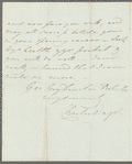 Charles Bagot to Robert Ker Porter, autograph letter signed