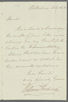 William Frederick, Duke of Gloucester to "Dear Sir," autograph letter signed