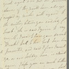 Fanny Richardson to Jane Porter, autograph letter signed