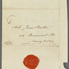 Thomas Joseph Pettigrew to Jane Porter, autograph letter signed