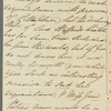 Caroline Vernon to Jane Porter, autograph letter signed