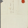 Philip Clarke to Jane Porter, autograph letter signed