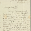 Lady Charlotte Bury to Jane Porter, autograph letter signed