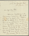 Lady Charlotte Bury to Jane Porter, autograph letter signed