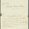 Lady Charlotte Bury to Jane Porter, autograph letter signed