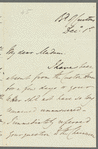 George Villiers to Jane Porter, autograph letter signed