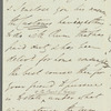 George Villiers to Jane Porter, autograph letter signed
