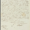 Sir John Doyle to Jane Porter, autograph letter signed