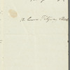 Fanny Richardson to Jane Porter, autograph letter signed