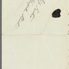 Fanny Richardson to Jane Porter, autograph letter signed