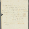 Eliza O'Neill to Jane Porter, autograph letter signed