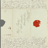 Martin Archer Shee to Miss Porter, autograph letter signed