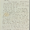 John Adamson to Jane Porter, autograph letter signed