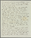 John Adamson to Jane Porter, autograph letter signed