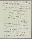John Adamson to Jane Porter, autograph letter signed