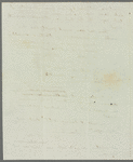 John Adamson to Jane Porter, autograph letter signed