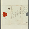 John Adamson to Jane Porter, autograph letter signed