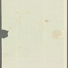 John Adamson to Jane Porter, autograph letter signed