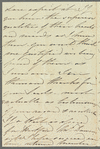 [M?] Dawson to Jane Porter, autograph letter signed