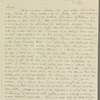 Hugh Hindley to Jane Porter, autograph letter signed