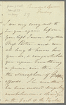 C. Louisa Marlay to Jane Porter, autograph letter signed