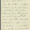 C. Louisa Marlay to Jane Porter, autograph letter signed