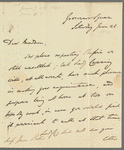 Stratford Canning, Lord Stratford de Redcliffe to Jane Porter, autograph letter signed