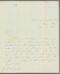 Edward Turner Bennett to Robert Ker Porter, autograph letter signed