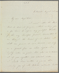 Isabella Alderson to Jane Porter, autograph letter signed