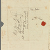 Eliza Porter to Jane Porter, autograph letter signed