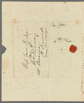 Eliza Porter to Jane Porter, autograph letter signed