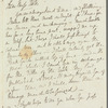 Lady Charlotte Bury to Jane Porter, autograph letter signed