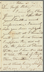 Lady Lilias Oswald to Jane Porter, autograph letter signed