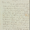 William Wood to Jane Porter, autograph letter signed