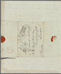 William Wood to Jane Porter, autograph letter signed