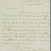 Richard Bentley to Jane Porter, autograph letter signed