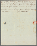 Anna Middleton to Jane Porter, autograph letter signed