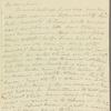 Mary Skinner to Jane Porter, autograph letter signed