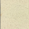 Mary Skinner to Jane Porter, autograph letter signed