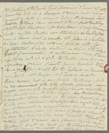 Mary Skinner to Jane Porter, autograph letter signed