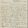 Henry Gill to Jane Porter, autograph letter signed