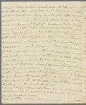 Mary Skinner to Jane Porter, autograph letter signed